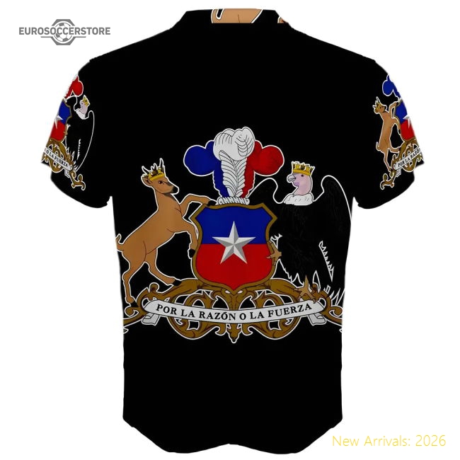 Chile Coat of Arms Sublimated Sports Jersey-Football Shirts Shop
