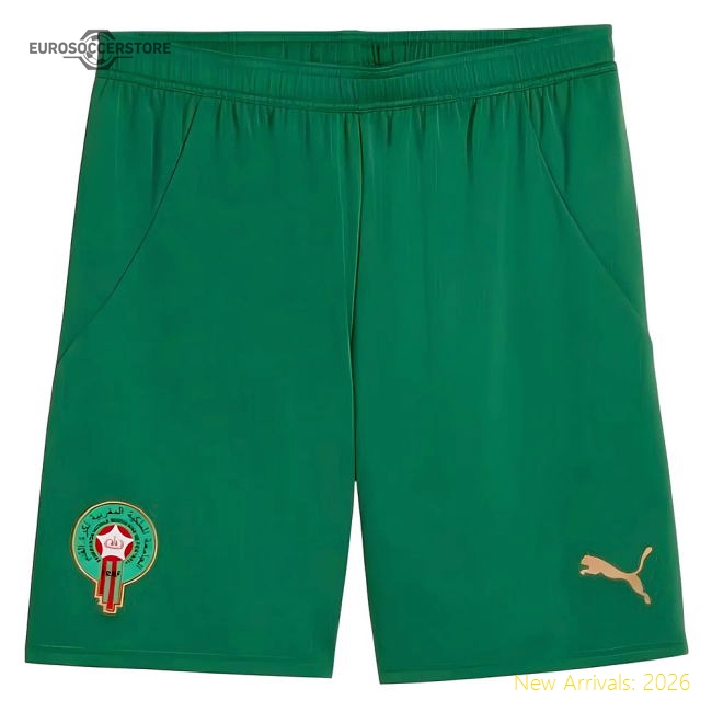 2024-2025 Morocco Away Shorts (Green)-Football Shirts Shop
