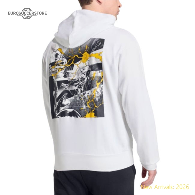 2025-2026 Real Madrid Marvel Hoody (White)-Football Shirts Shop