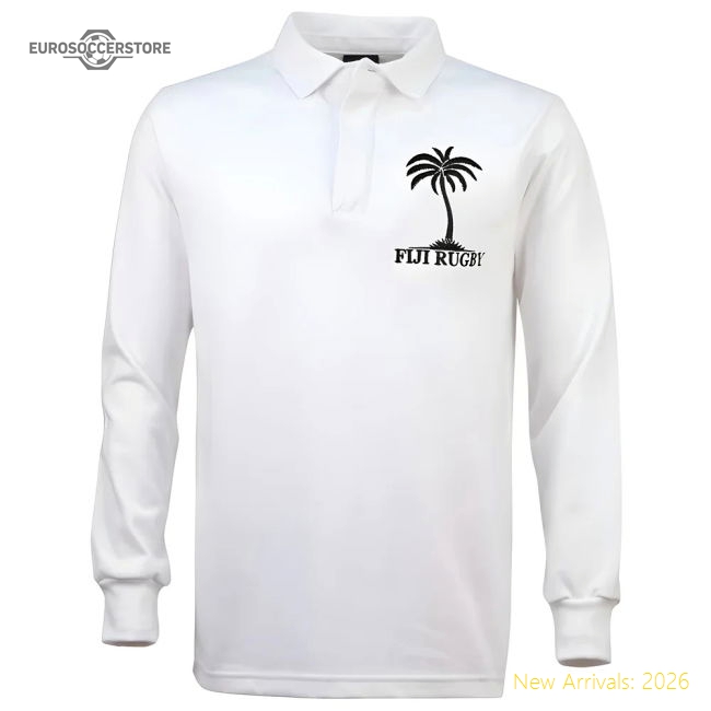 Fiji 1970 Vintage White Rugby Shirt-Football Shirts Shop