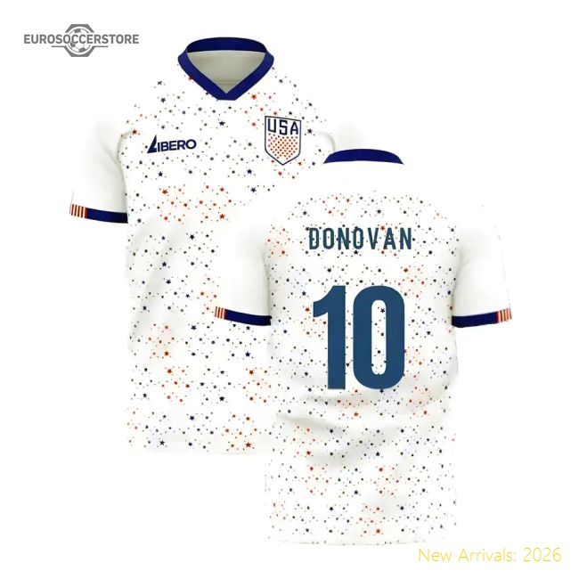 United States 2025-2026 Home Concept Football Kit (Libero) (DONOVAN 10)-Football Shirts Shop