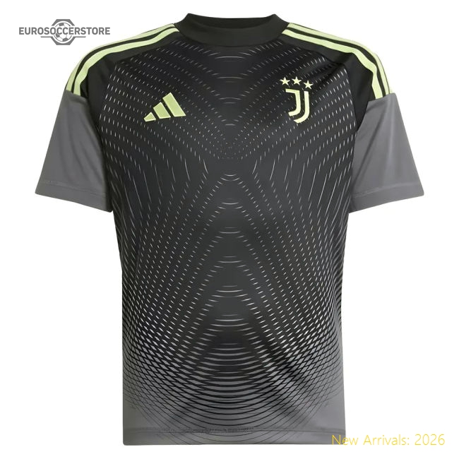 2025-2026 Juventus Home Goalkeeper Shirt (Grey) - Kids-Football Shirts Shop