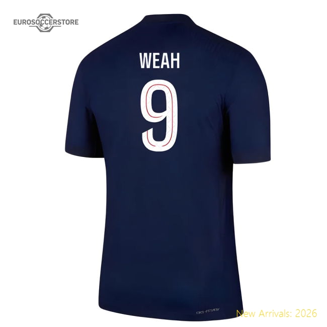 2025-2026 PSG Home Dri-Fit ADV Authentic Shirt (Weah 9)-Football Shirts Shop