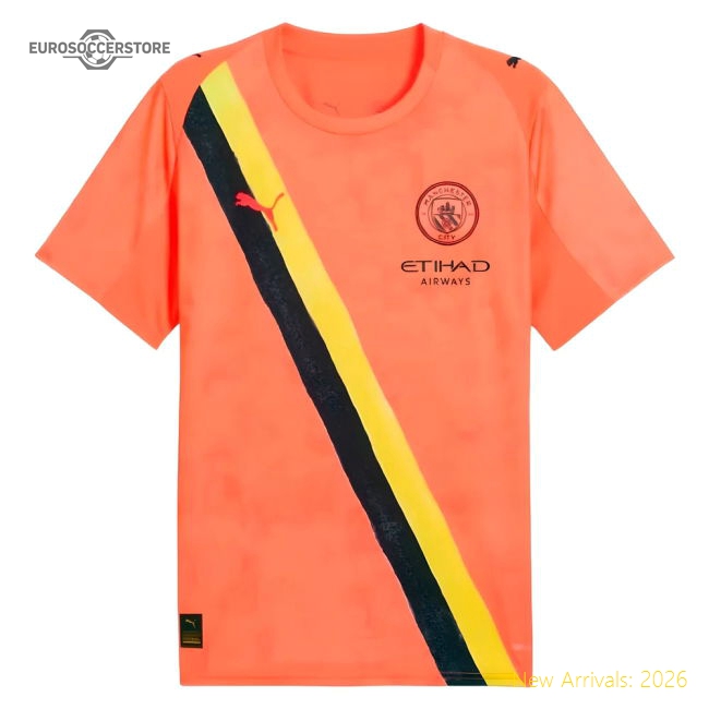 2025-2026 KIDSUPER x Manchester City CWC Shirt (Neon Sun)-Football Shirts Shop