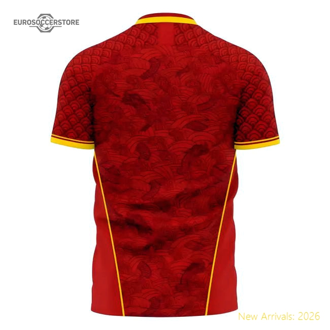 China 2025-2026 Home Concept Football Kit (Libero) - Baby-Football Shirts Shop