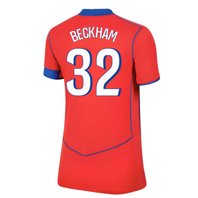 2025-2026 PSG Third Shirt (Womens) (Beckham 32)-Football Shirts Shop