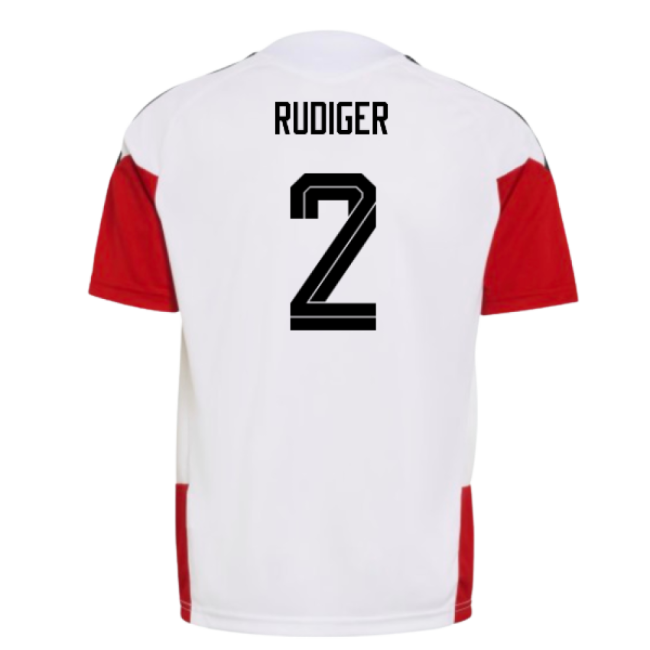 2026-2027 Germany Training Jersey (White) - Kids (Rudiger 2)-Football Shirts Shop