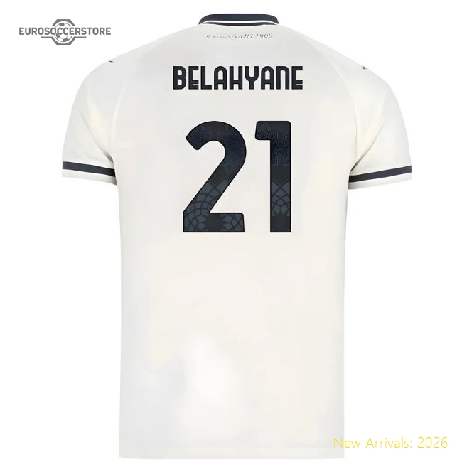 2025-2026 Lazio Away Shirt - Kids (Belahyane 21)-Football Shirts Shop