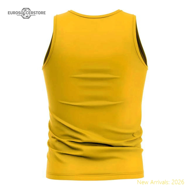 Uganda Core Football Country Sleeveless Tee (Yellow)-Football Shirts Shop