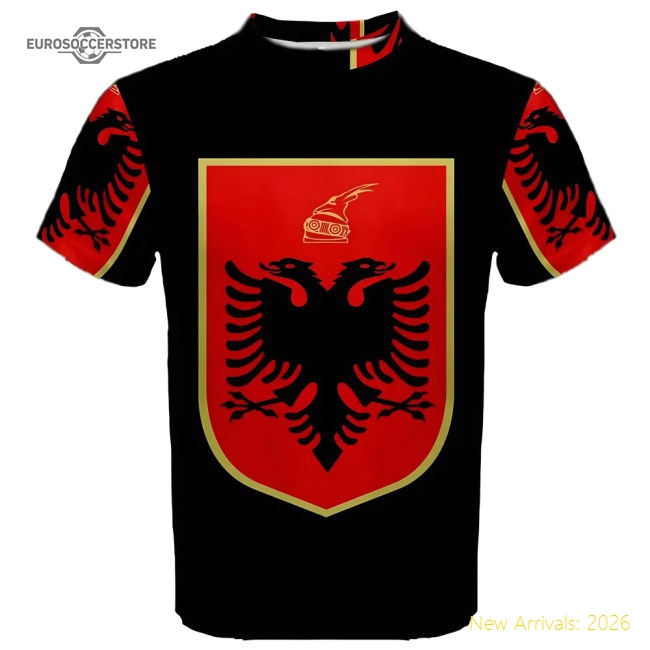 Albania Coat of Arms Sublimated Sports Jersey-Football Shirts Shop