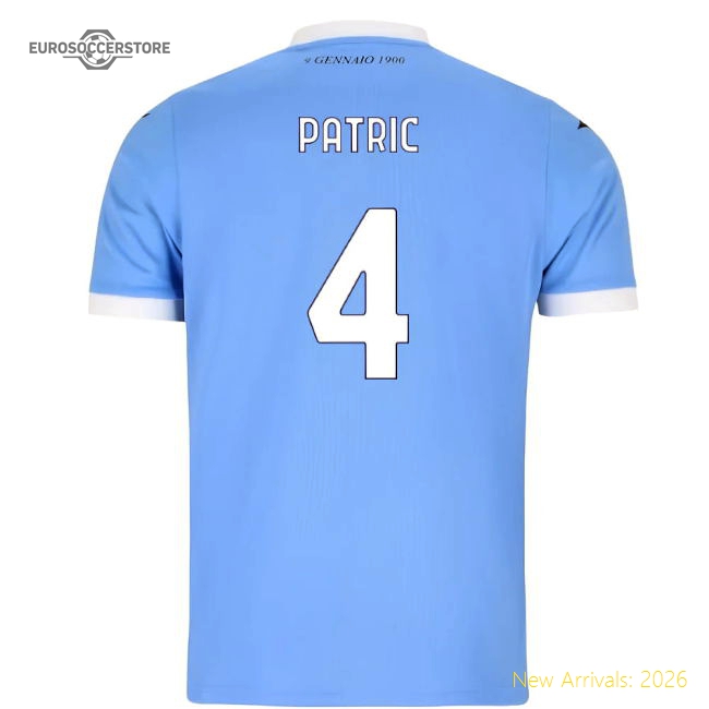 2025-2026 Lazio Home Shirt (Kids) (Patric 4)-Football Shirts Shop