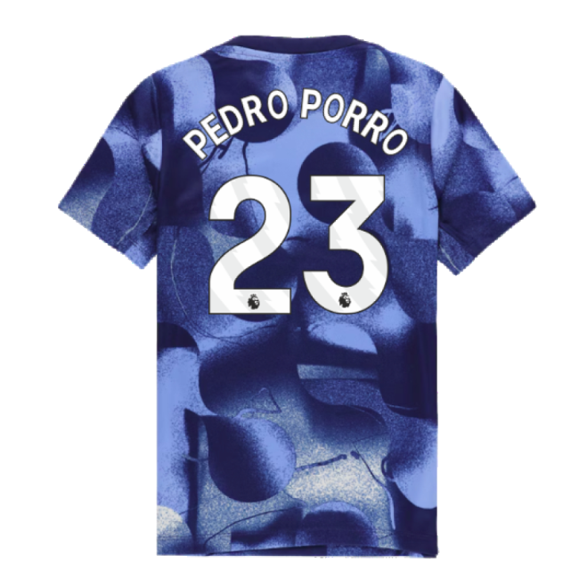 2024-2025 Tottenham Hotspur Dri-FIT Match Shirt (Blue) - Kids (Pedro Porro 23)-Football Shirts Shop