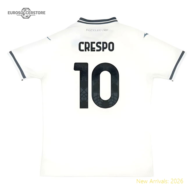 2025-2026 Lazio Away Shirt (Crespo 10)-Football Shirts Shop