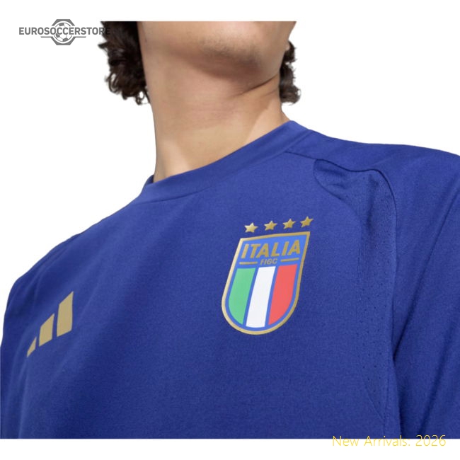 2026-2027 Italy Tiro Travel Tee (Blue)-Football Shirts Shop