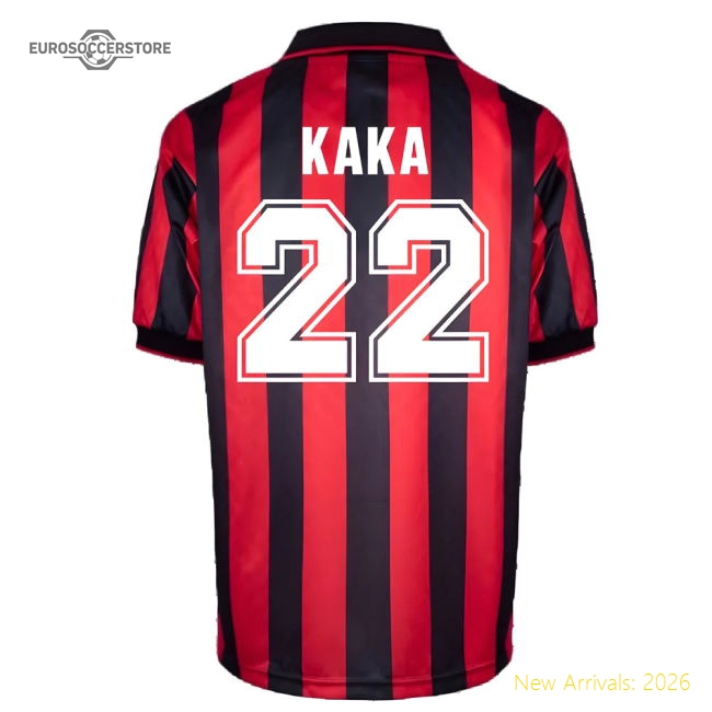 AC Milan 1996 Home Retro Shirt (KAKA 22)-Football Shirts Shop