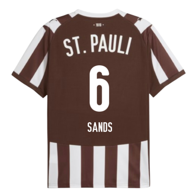 2025-2026 St Pauli Home Shirt (Sands 6)-Football Shirts Shop