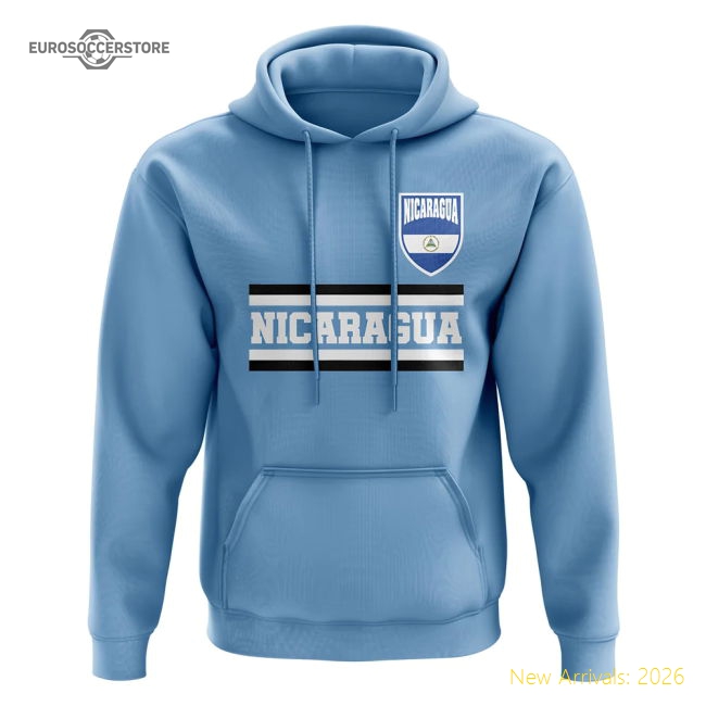Nicaragua Core Football Country Hoody (Sky)-Football Shirts Shop