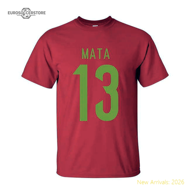 Juan Mata Spain Hero T-shirt (red)-Football Shirts Shop