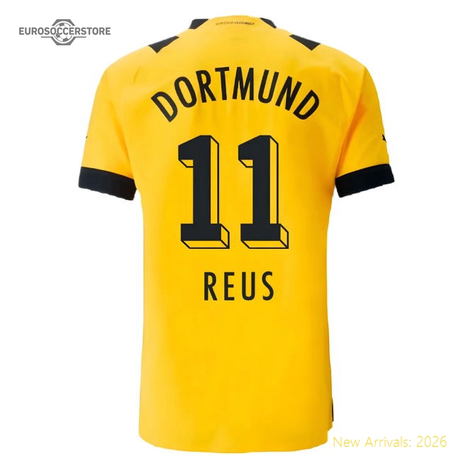 2022-2023 Borussia Dortmund Authentic Home Shirt (REUS 11)-Football Shirts Shop