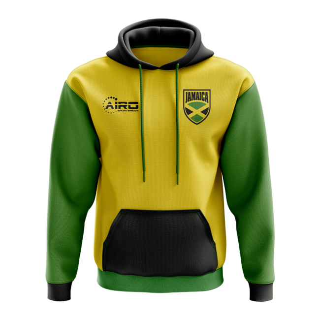 Jamaica Concept Country Football Hoody (Yellow)-Football Shirts Shop