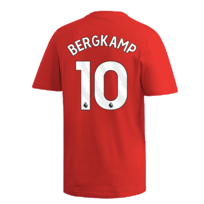 2024-2025 Arsenal DNA Graphic Tee (Red) (Bergkamp 10)-Football Shirts Shop