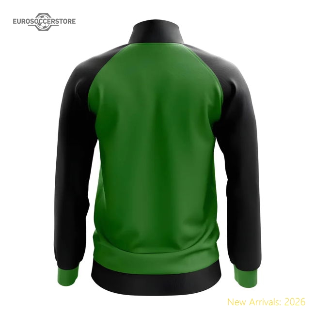 Saint Kitts and Nevis Concept Football Track Jacket (Green)-Football Shirts Shop