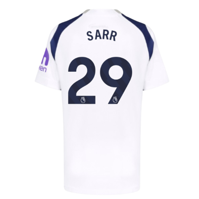2025-2026 Tottenham Hotspur Home Shirt (Kids) (Sarr 29)-Football Shirts Shop