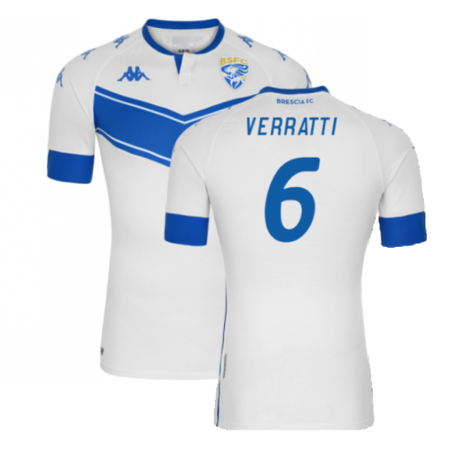 Brescia 2020-21 Away Shirt (Sponsorless) (XL) (VERRATTI 6) (Mint)-Football Shirts Shop