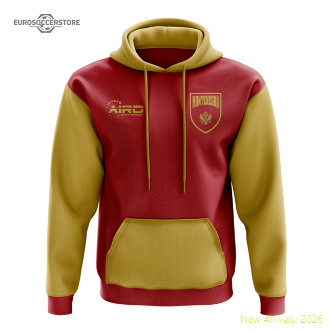 Montenegro Concept Country Football Hoody (Red)-Football Shirts Shop