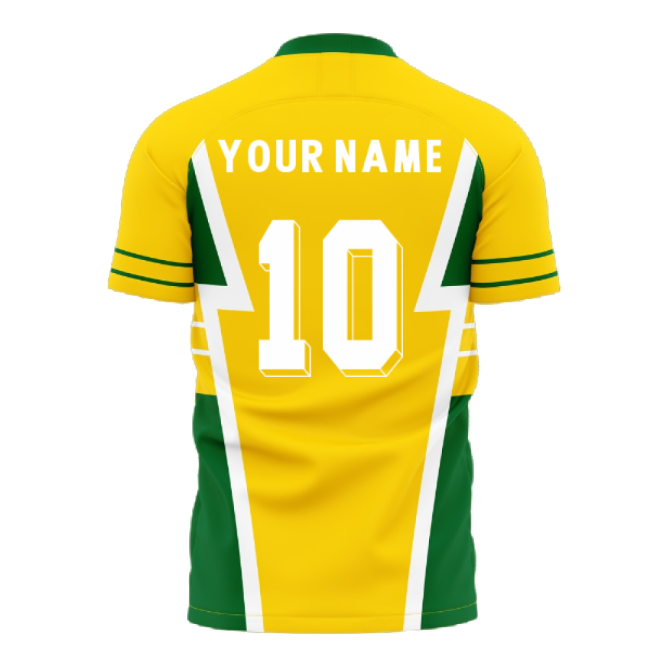 Australia 1990s Style Concept Football Kit (Libero) (Your Name)-Football Shirts Shop