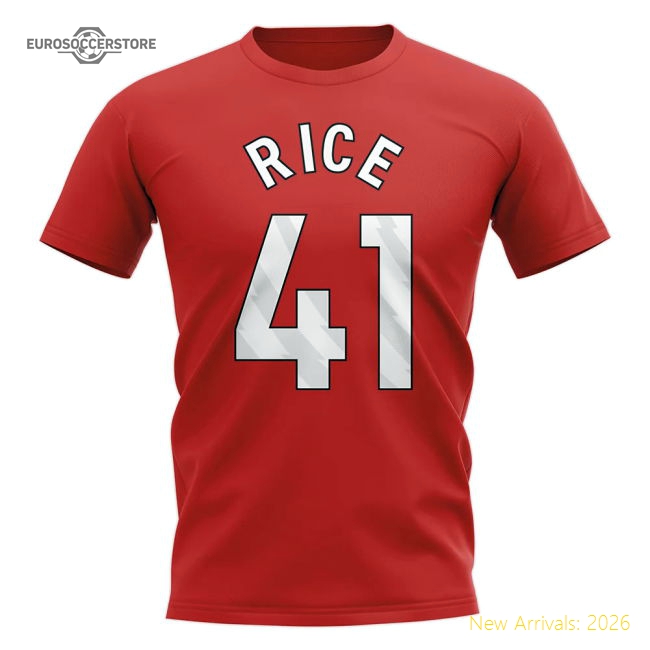 Declan Rice Arsenal Hero T-shirt (Red)-Football Shirts Shop