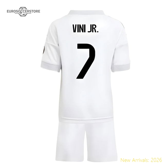 2025-2026 Real Madrid Home Mini Kit (Vini Jr. 7)-Football Shirts Shop