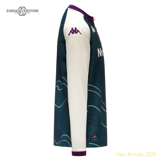 2025-2026 Fiorentina Pre Match Sweat Top (Turquoise)-Football Shirts Shop
