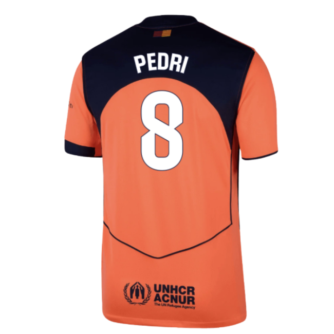 2025-2026 Barcelona Third Shirt (Pedri 8)-Football Shirts Shop