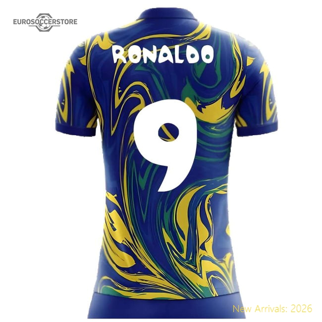 2025-2026 Brazil Away Concept Shirt (Ronaldo 9) - Kids-Football Shirts Shop