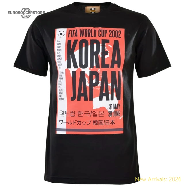 Pennarello: World Cup - Korea Japan 2002 T-Shirt - Black-Football Shirts Shop