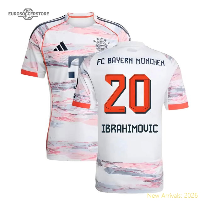 2025-2026 Bayern Munich Away Shirt (Ibrahimovic 20)-Football Shirts Shop