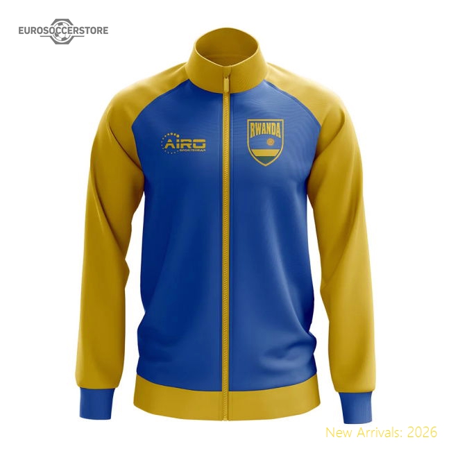Rwanda Concept Football Track Jacket (Sky)-Football Shirts Shop