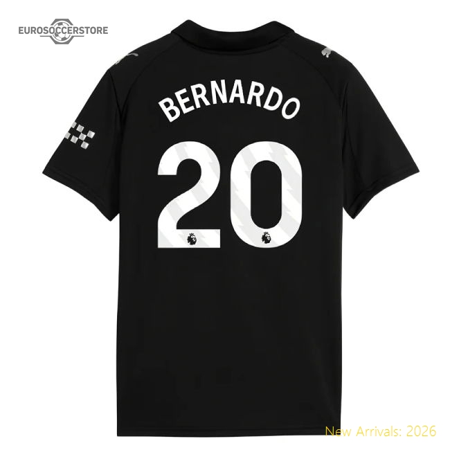 2025-2026 Man City Away Shirt (Kids) (Bernardo 20)-Football Shirts Shop