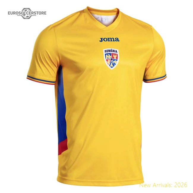 2025-2026 Romania Home Replica Shirt (Kids) (Your Name)-Football Shirts Shop
