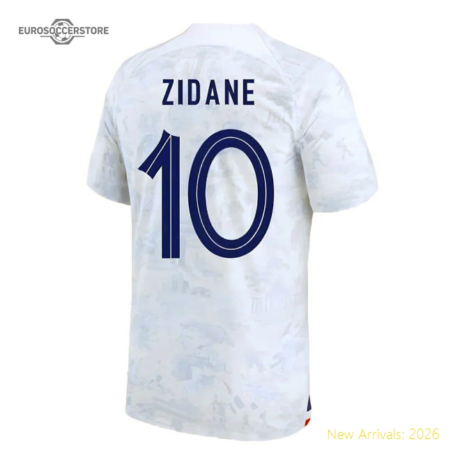 2022-2023 France Away Shirt (ZIDANE 10)-Football Shirts Shop