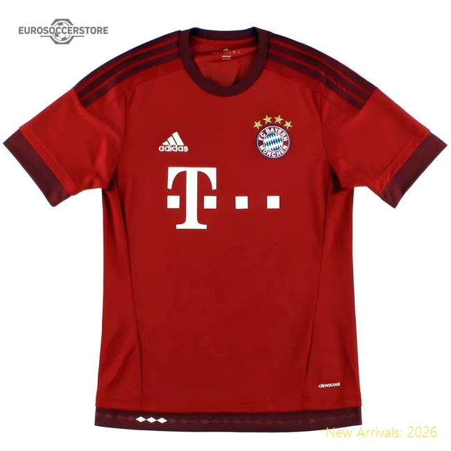 Bayern Munich 2015-16 Home Shirt (XL) (Very Good)-Football Shirts Shop