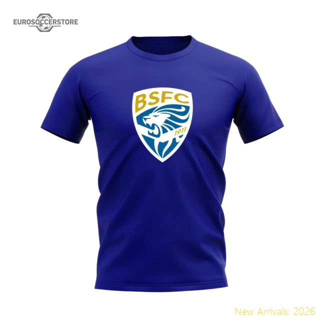 Brescia Badge T-shirt (Royal Blue)-Football Shirts Shop