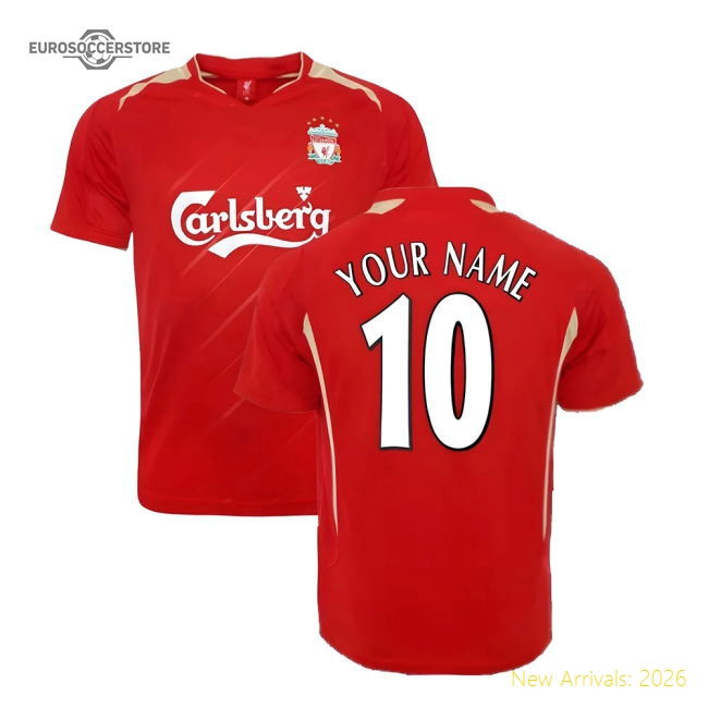 2005-2006 Liverpool Home CL Retro Shirt (Your Name)-Football Shirts Shop