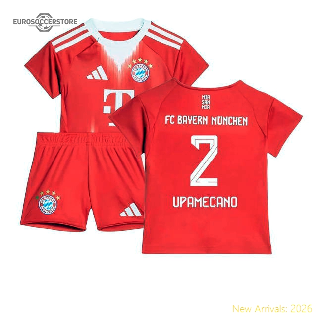 2025-2026 Bayern Munich Home Baby Kit (Upamecano 2)-Football Shirts Shop