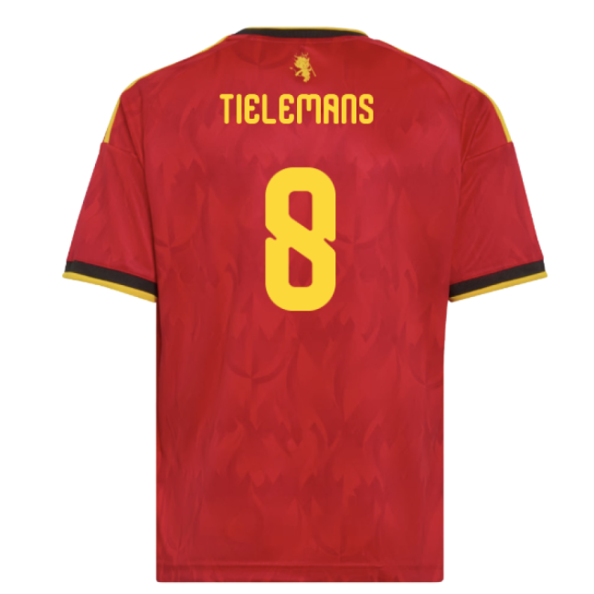2026-2027 Belgium Home Shirt (Kids) (Tielemans 8)-Football Shirts Shop