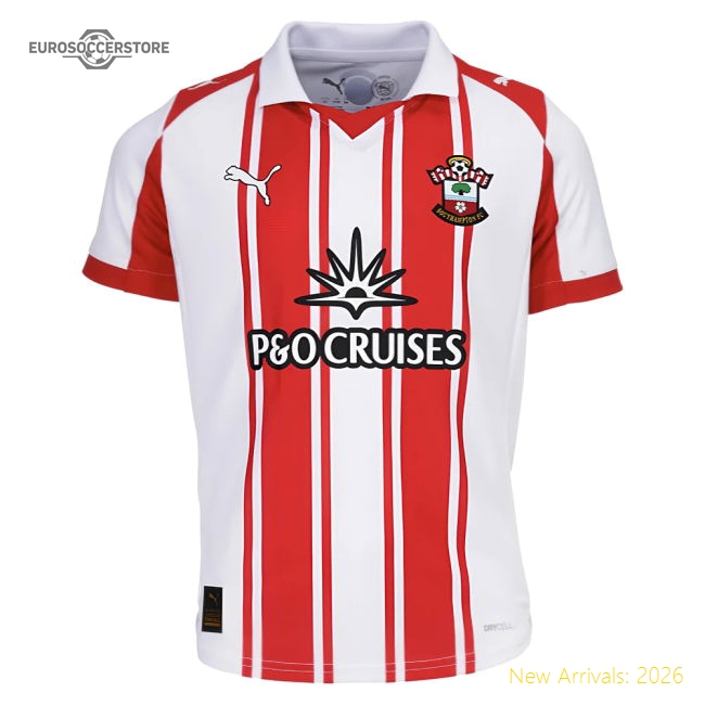2025-2026 Southampton Home Shirt (Kids)-Football Shirts Shop