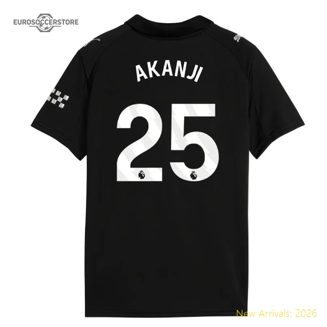 2025-2026 Man City Away Mini Kit (Akanji 25)-Football Shirts Shop