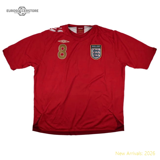 England 2006-08 Away Shirt (XXL) Lampard #8 (Excellent)-Football Shirts Shop
