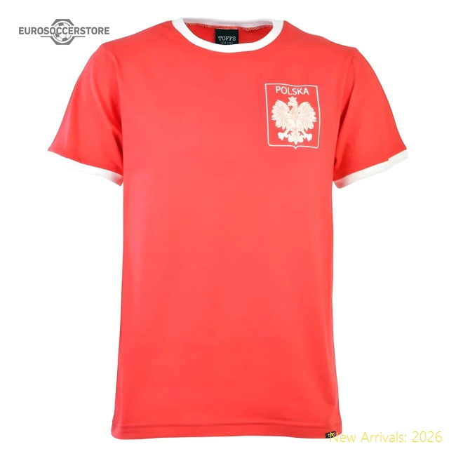 Poland 12th ManT-Shirt - Red/White Ringer-Football Shirts Shop